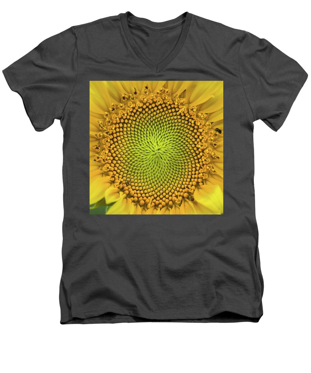 Yellow Men's V-Neck T-Shirt featuring the photograph Mesmerizing by Bill Pevlor