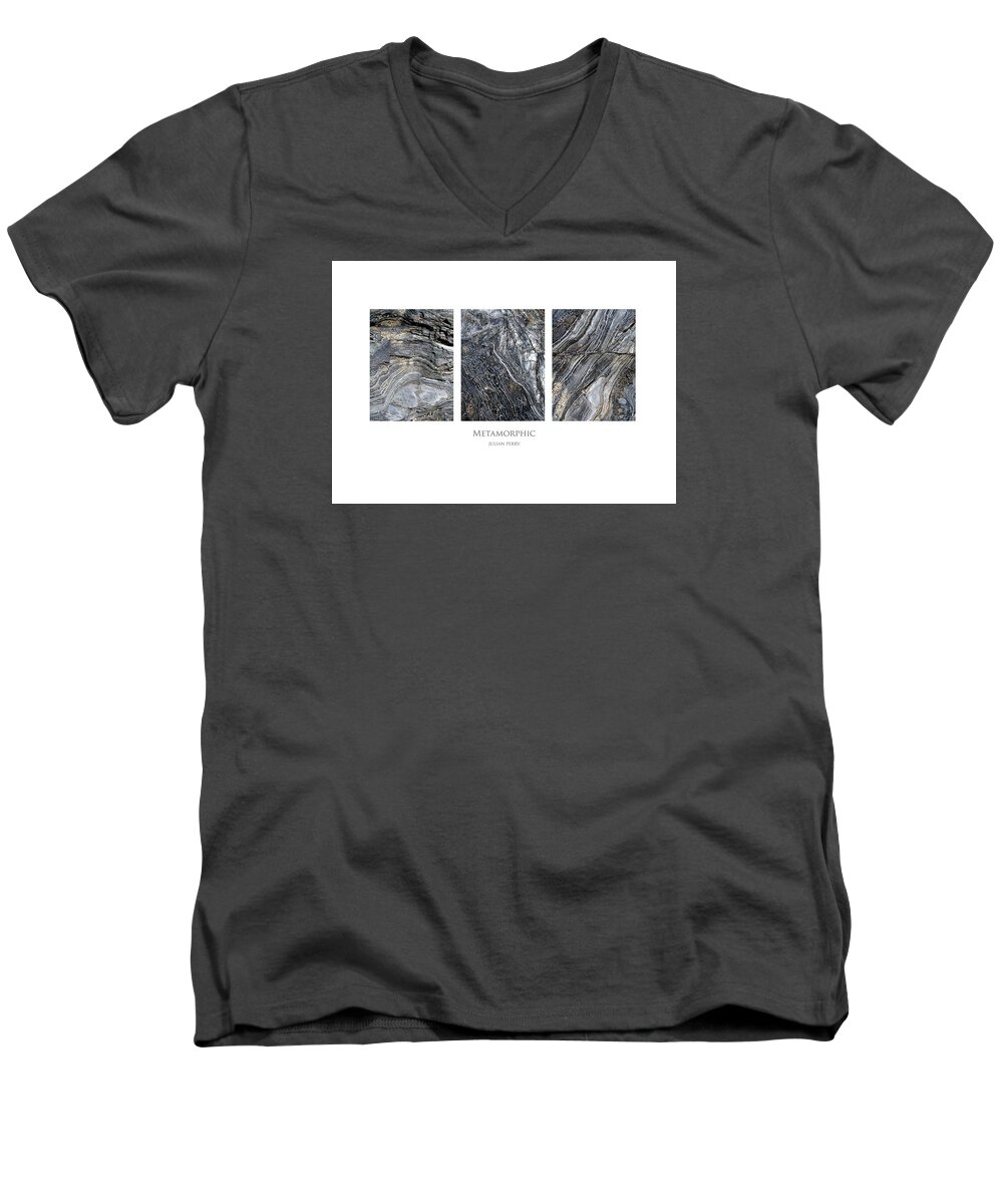 Metamorphic Men's V-Neck T-Shirt featuring the digital art Metamorphic by Julian Perry