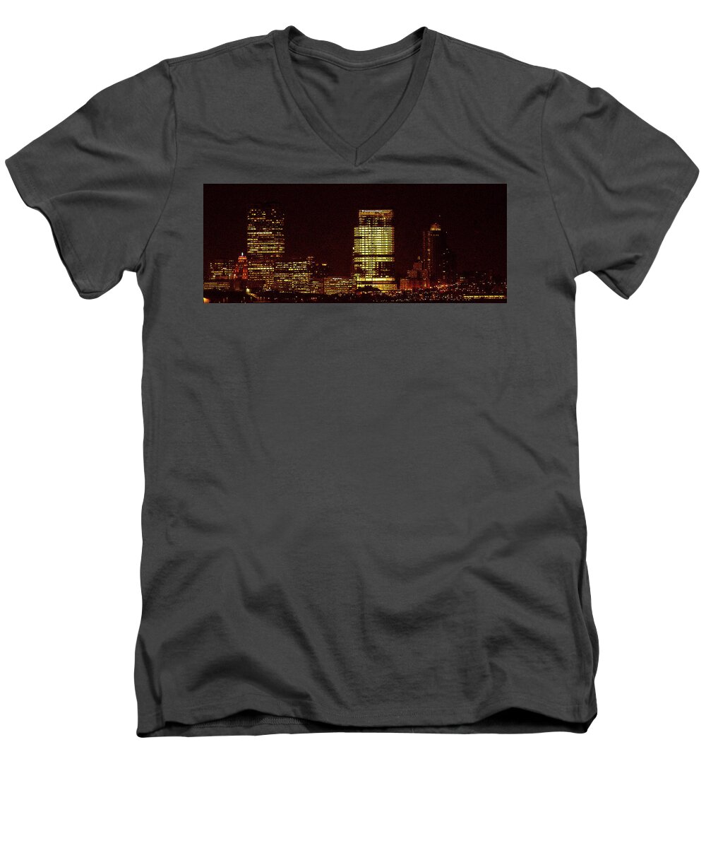 Landscape Men's V-Neck T-Shirt featuring the photograph Mke Wi by Michael Nowotny