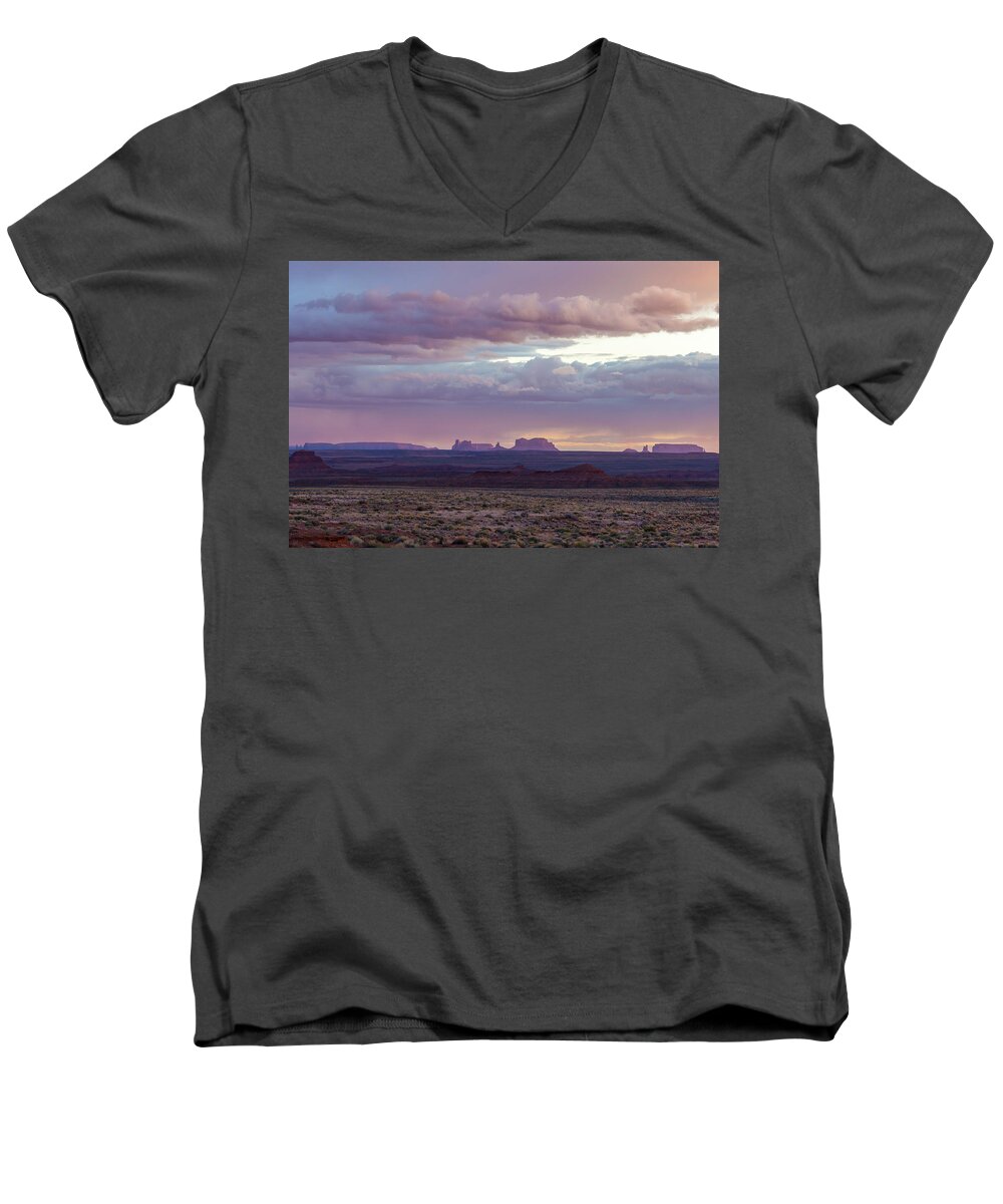  Men's V-Neck T-Shirt featuring the photograph Monument Valley by Bryan Xavier