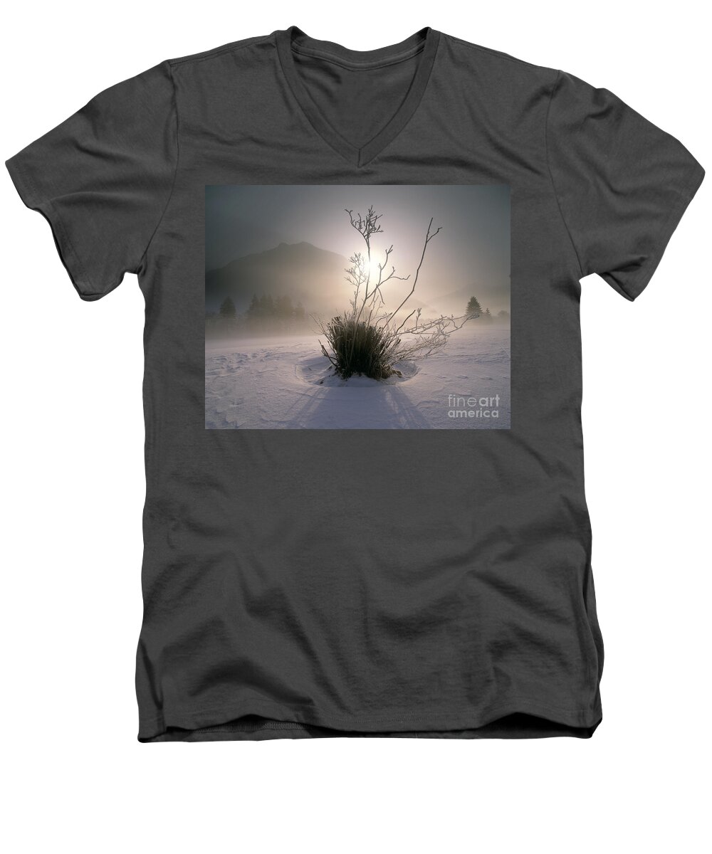 Nag927997 Men's V-Neck T-Shirt featuring the photograph Morning Has Broken by Edmund Nagele FRPS