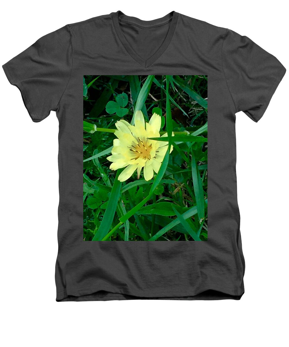 Nature Men's V-Neck T-Shirt featuring the photograph My Happy Place by Etta Harris