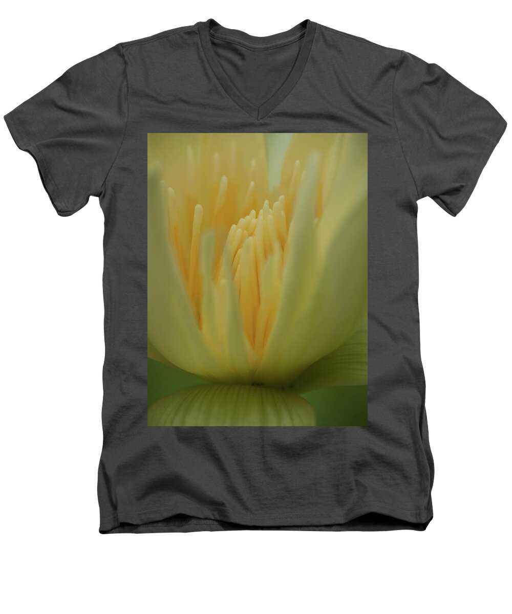 Flowers Men's V-Neck T-Shirt featuring the photograph Natures Reflection by Stewart Helberg