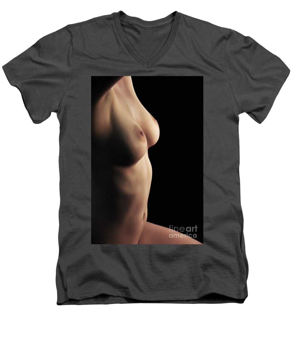 Artistic Photographs Men's V-Neck T-Shirt featuring the photograph Peacefully lit by Robert WK Clark