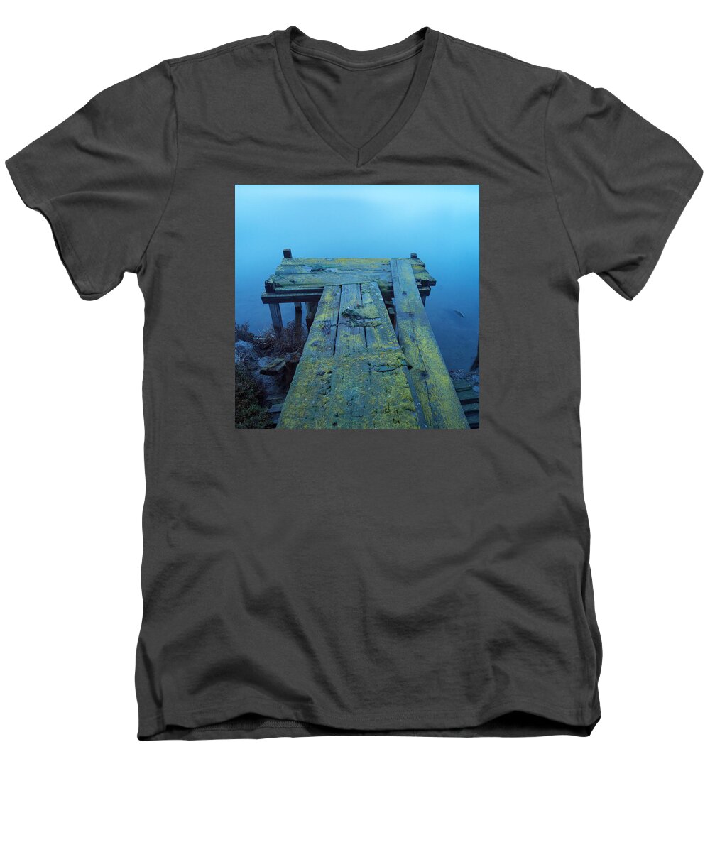 Rainning Day Men's V-Neck T-Shirt featuring the photograph Rainning Day Mood by Catherine Lau