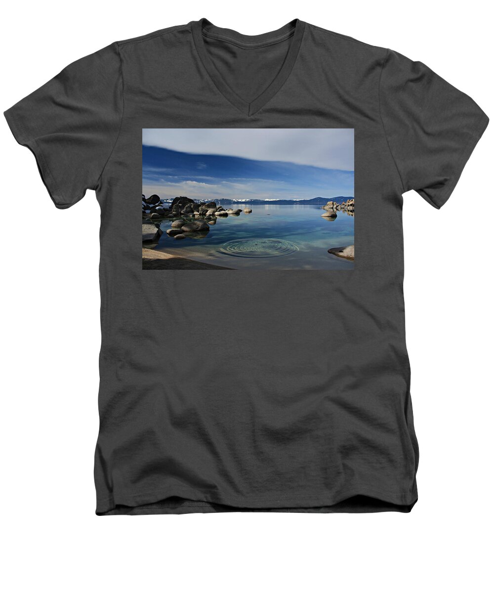  Lake Tahoe Men's V-Neck T-Shirt featuring the photograph Ripples in Time #1 by Sean Sarsfield