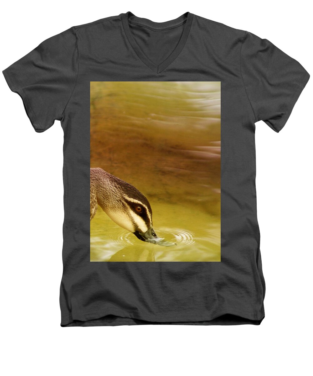 Animals Men's V-Neck T-Shirt featuring the photograph Ripples by Holly Kempe