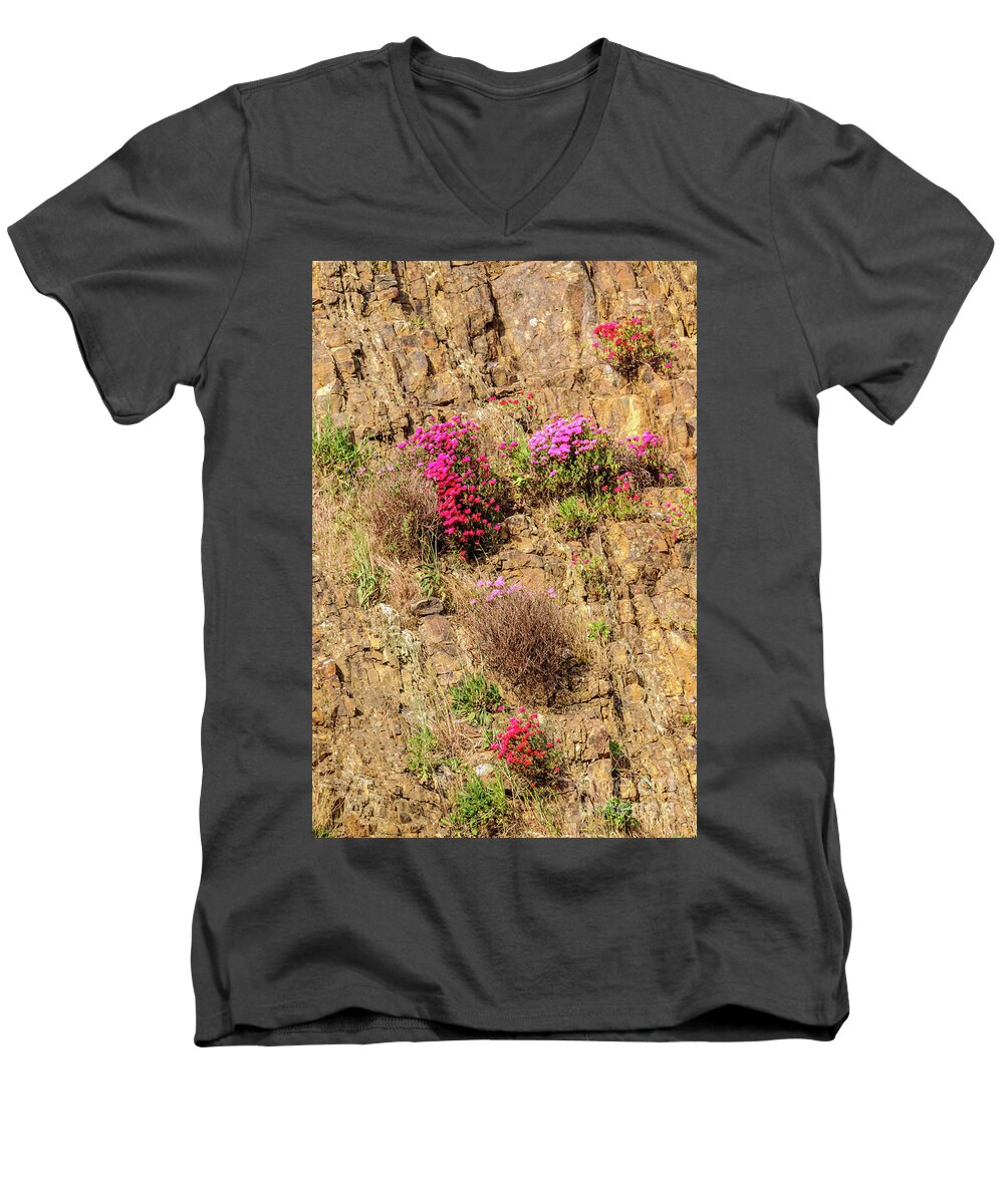 Australia Men's V-Neck T-Shirt featuring the photograph Rock Cutting 1 by Werner Padarin