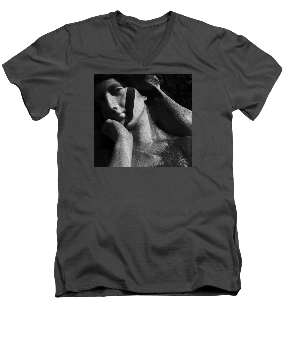 Figure Men's V-Neck T-Shirt featuring the photograph Scarface by Emme Pons