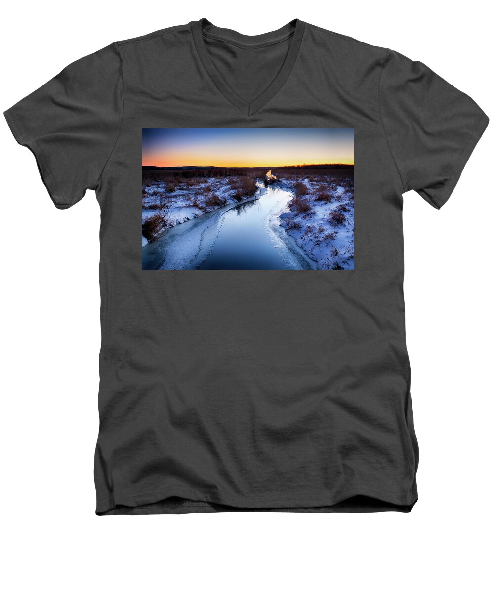  Men's V-Neck T-Shirt featuring the photograph Scuppernong by Dan Hefle