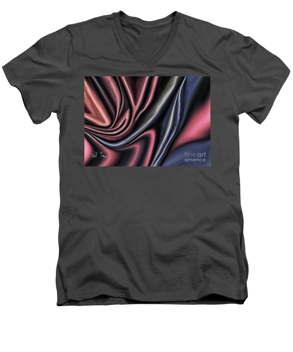 Shape Men's V-Neck T-Shirt featuring the digital art Shape Of Opinions by Leo Symon
