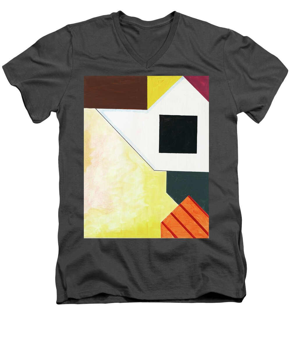 Abstract Men's V-Neck T-Shirt featuring the painting Sinfonia un bel giorno - Part 2 by Willy Wiedmann