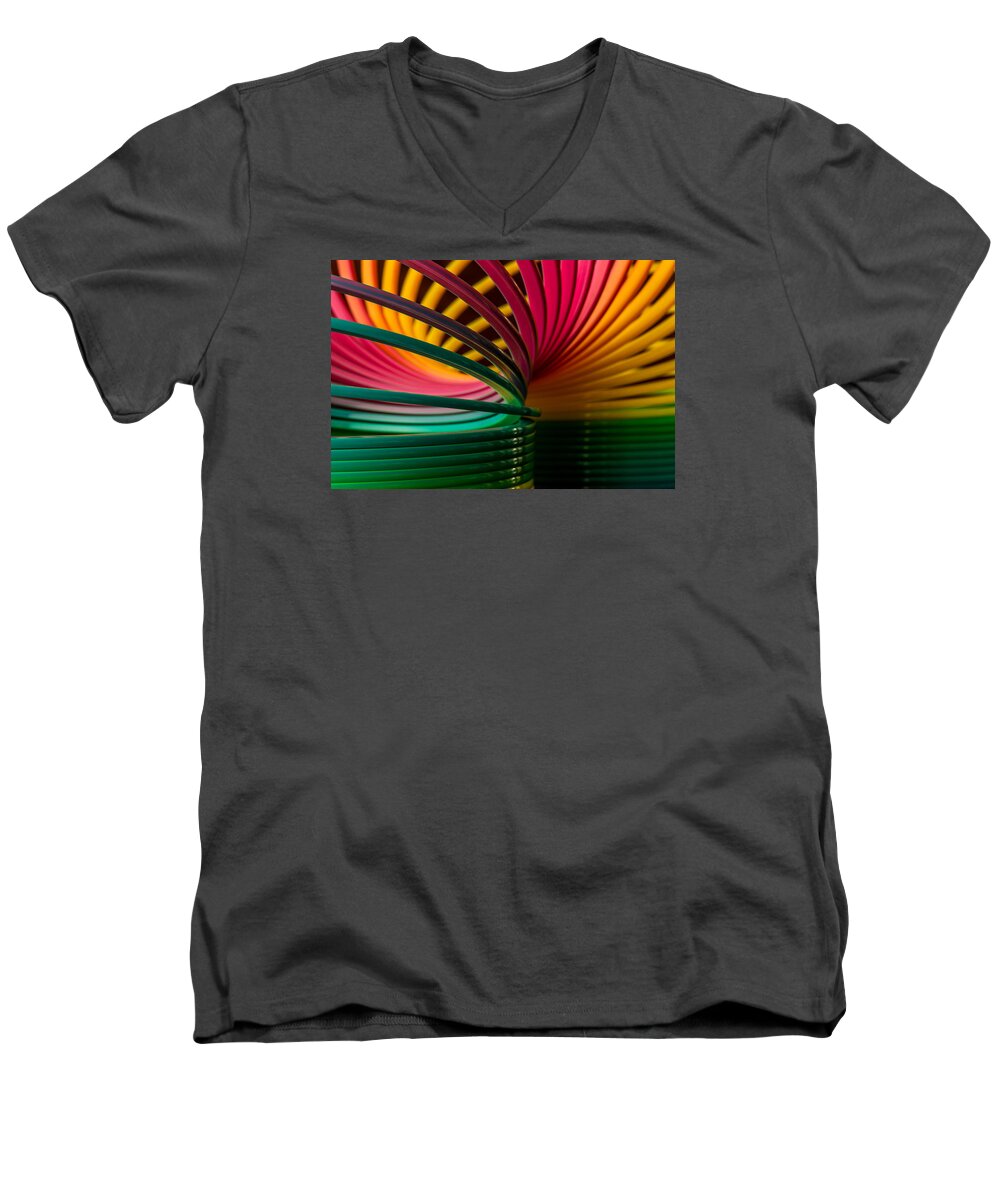 Toy Men's V-Neck T-Shirt featuring the photograph Slinky III by Bob Cournoyer