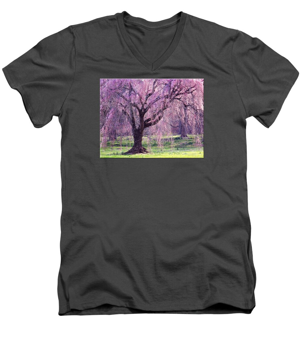 Spring Men's V-Neck T-Shirt featuring the photograph Spring Sensation by Mikki Cucuzzo
