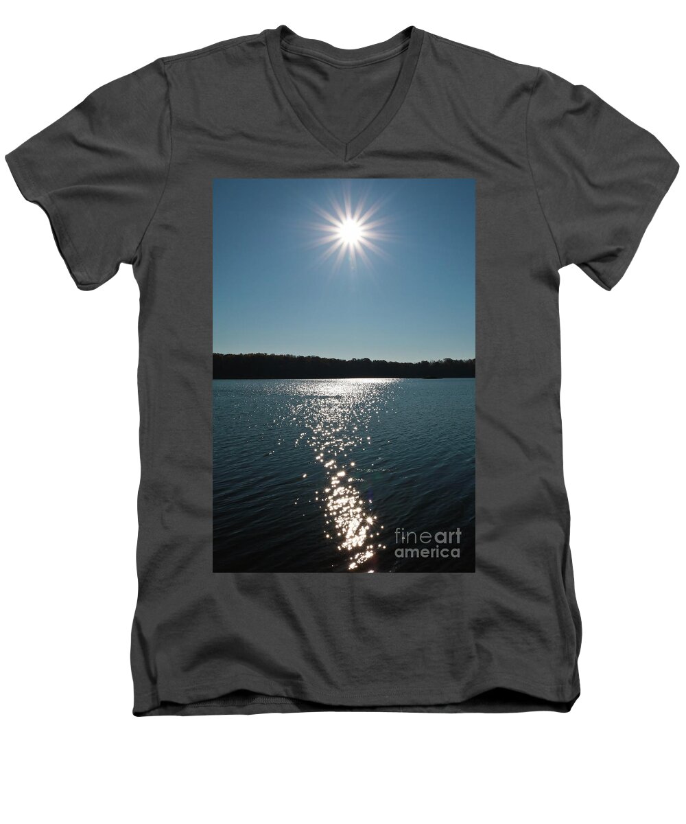 Christian Men's V-Neck T-Shirt featuring the photograph Starlight Starbright by Anita Oakley