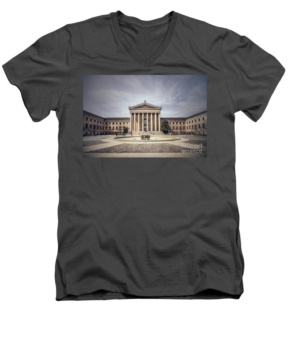 Kremsdorf Men's V-Neck T-Shirt featuring the photograph State Of The Art by Evelina Kremsdorf