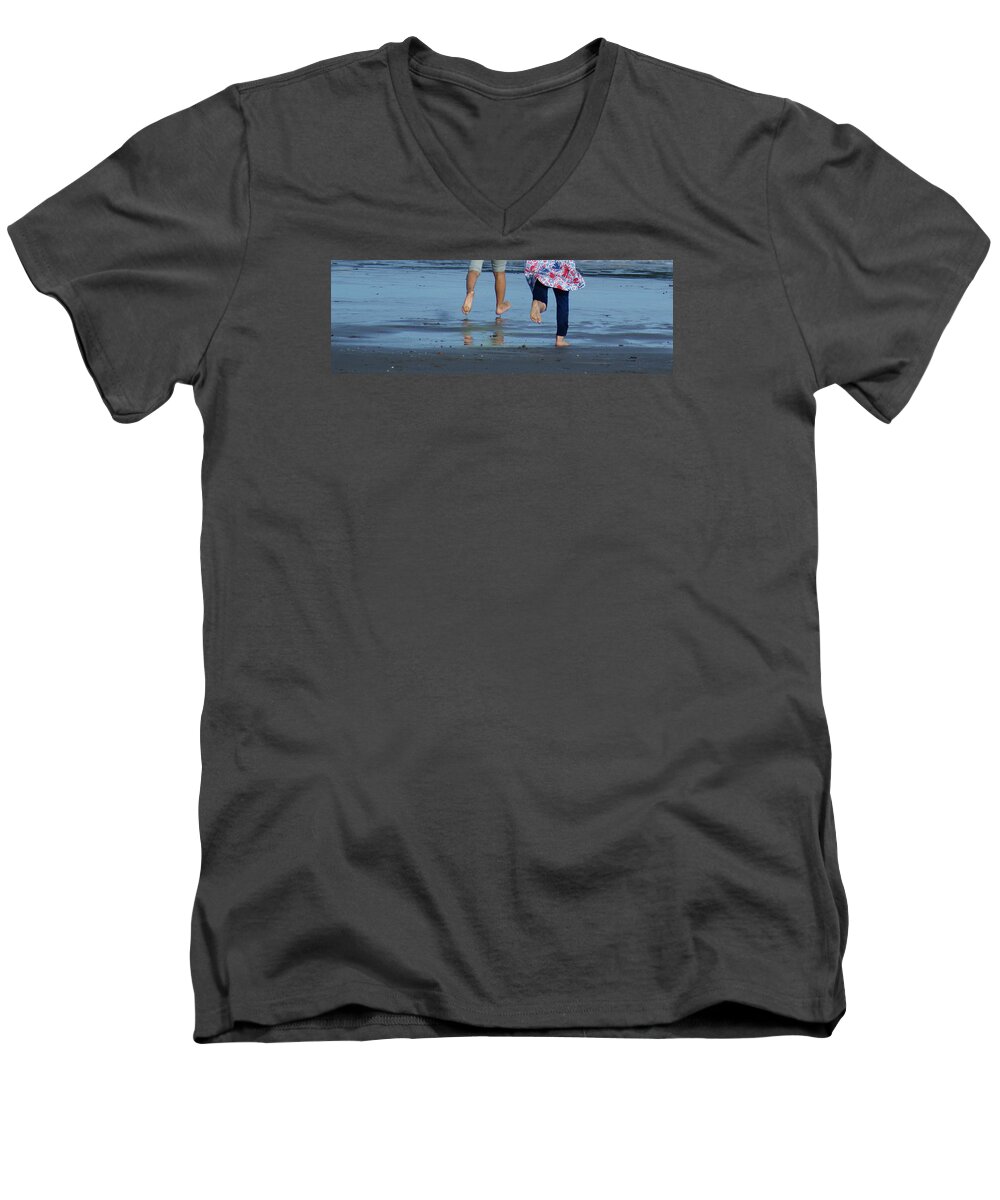 Summer Men's V-Neck T-Shirt featuring the photograph Summer Feet  #3 by Margie Avellino