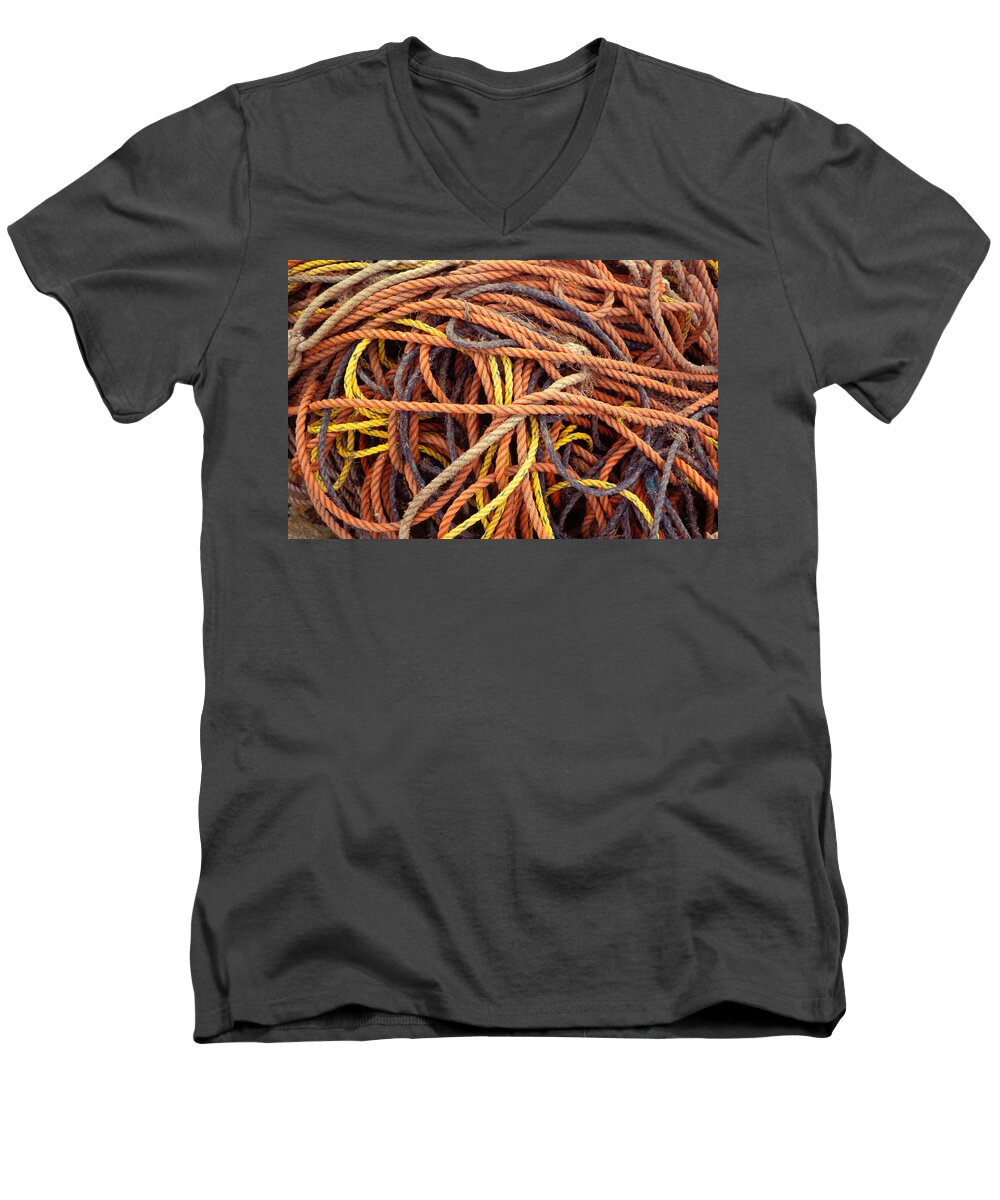 Rope Men's V-Neck T-Shirt featuring the photograph Tangle by Brent L Ander