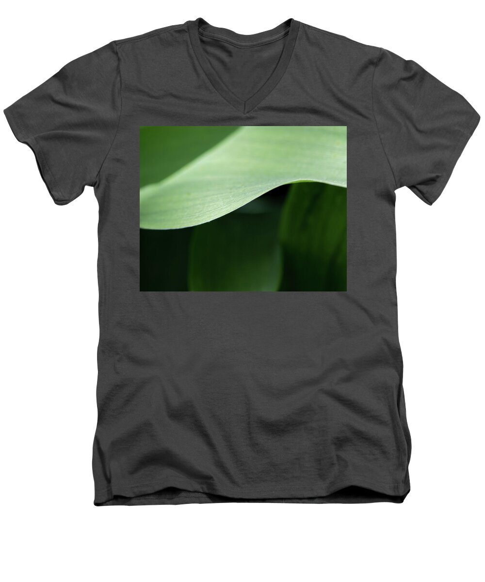 Allure Men's V-Neck T-Shirt featuring the photograph The Allure of a Curve - by Julie Weber