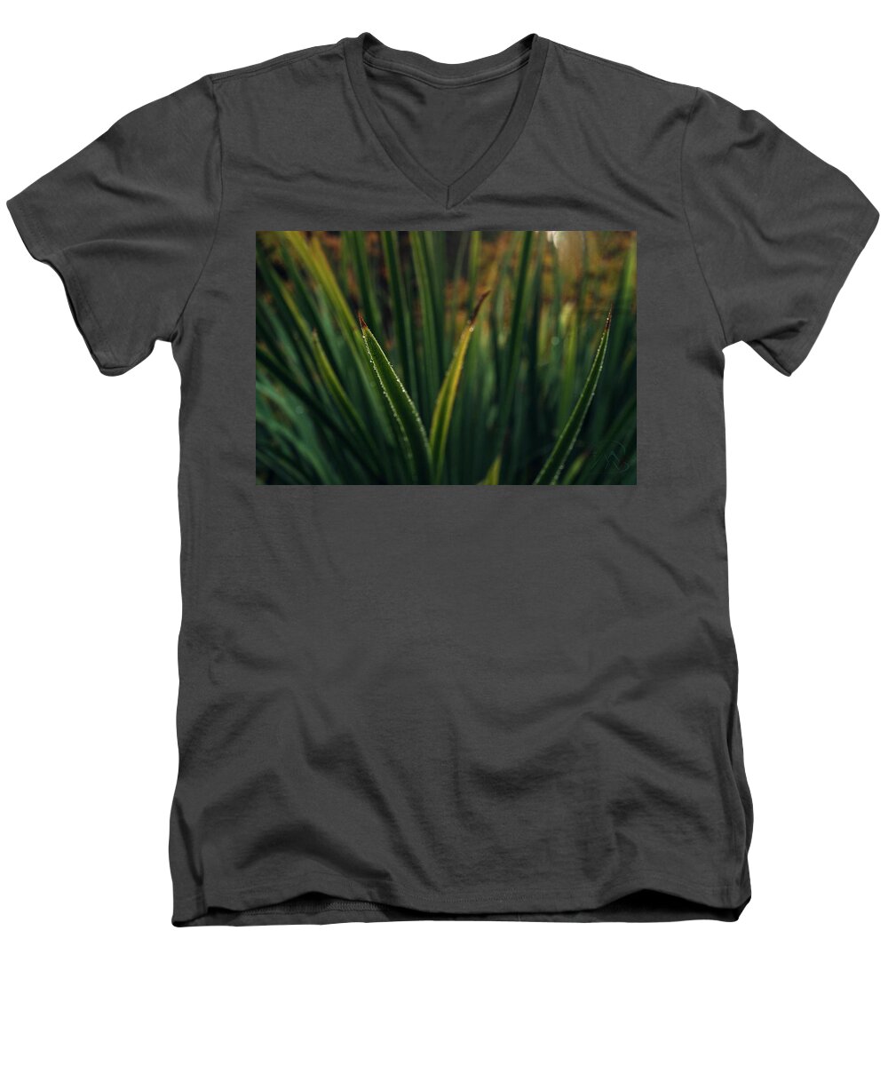 Blade Grass Men's V-Neck T-Shirt featuring the photograph The Blade II by Gene Garnace
