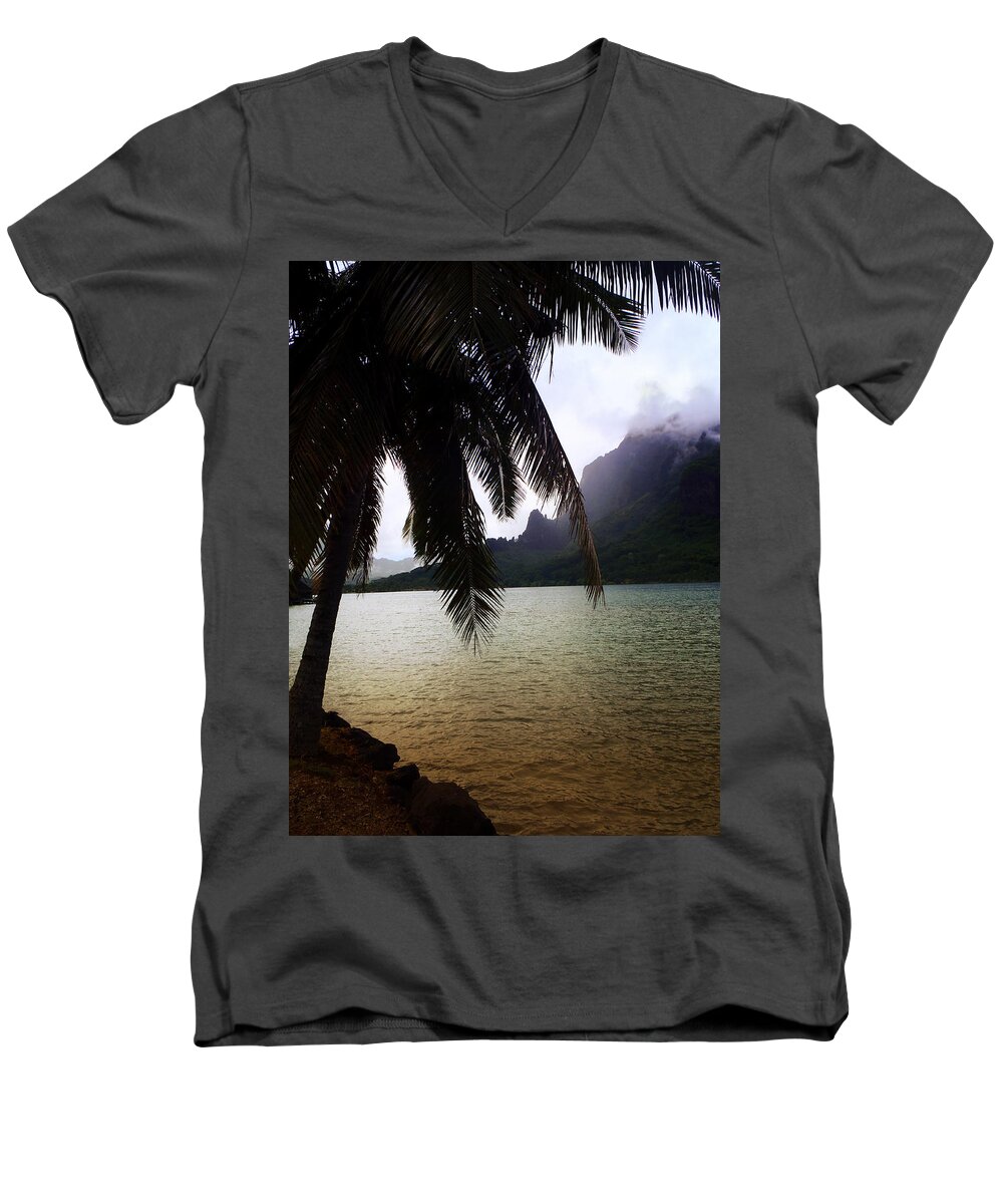 Cooks Bay Men's V-Neck T-Shirt featuring the photograph The Ocean in Moorea by Kathryn McBride