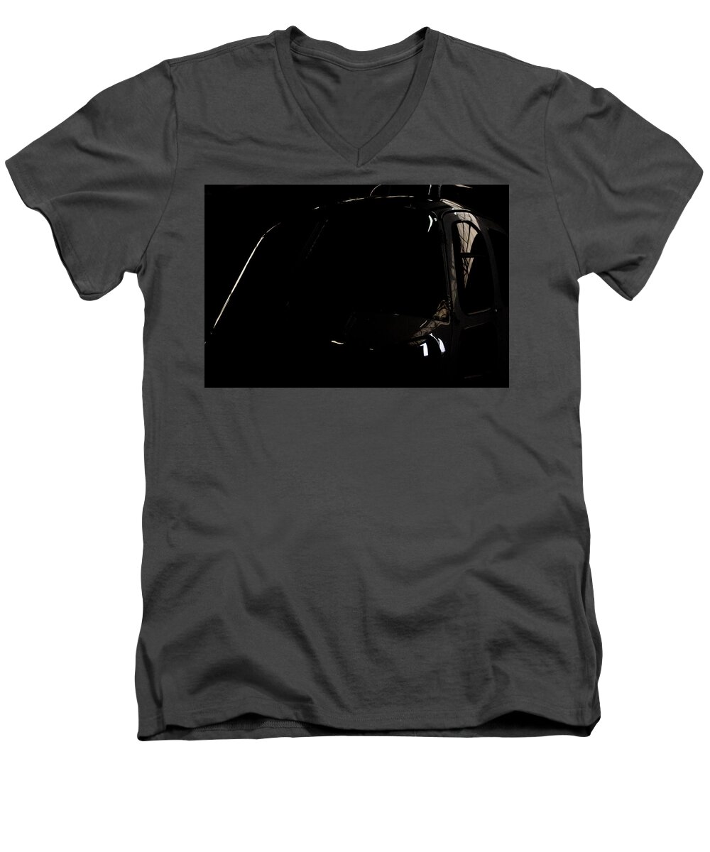 Airbus B3 Men's V-Neck T-Shirt featuring the photograph The Office Reflection by Paul Job