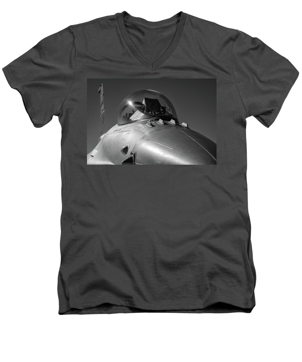 2016 Men's V-Neck T-Shirt featuring the photograph Viper Nose by Chris Buff
