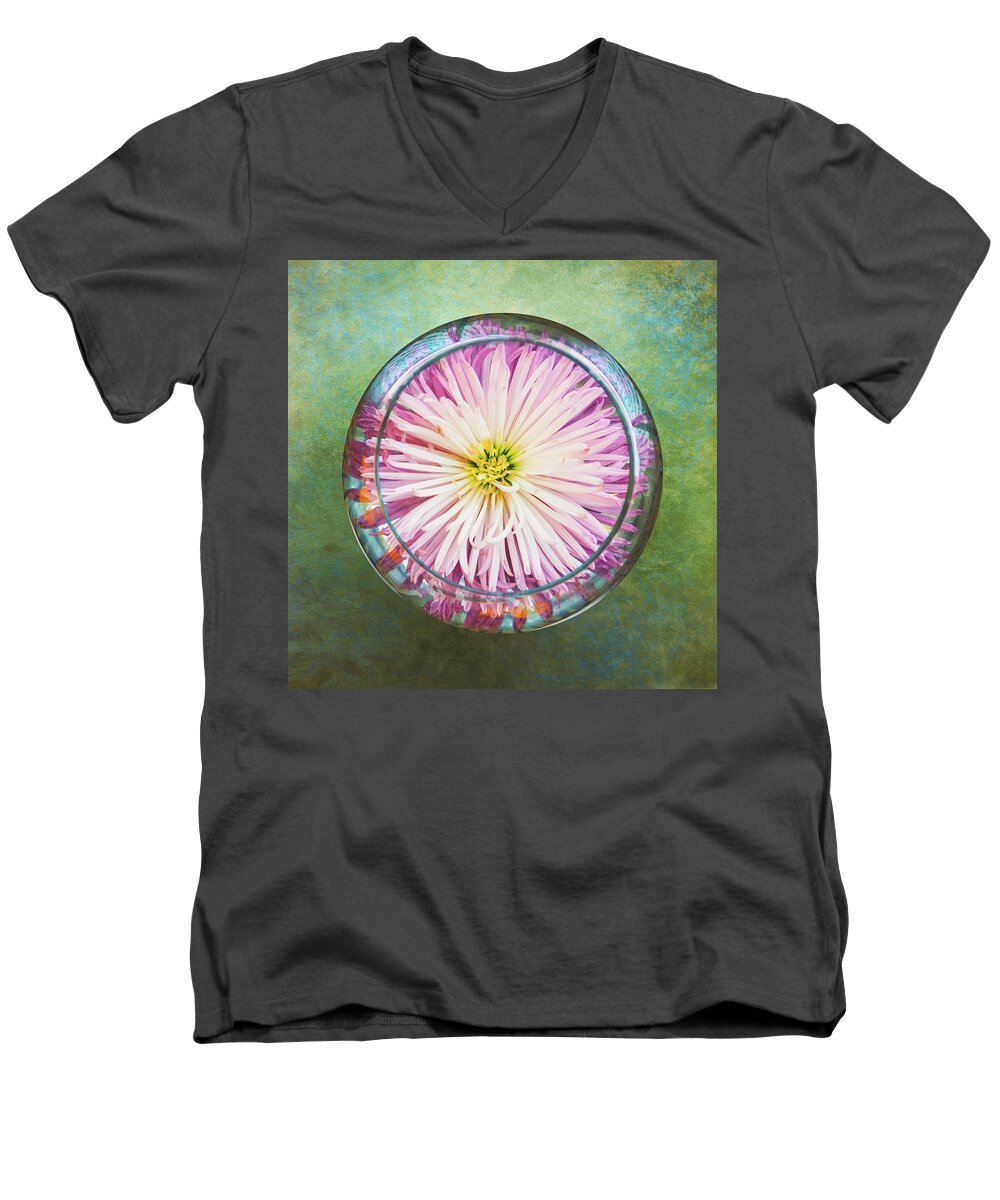 Flower Men's V-Neck T-Shirt featuring the photograph Water Flower by Scott Norris