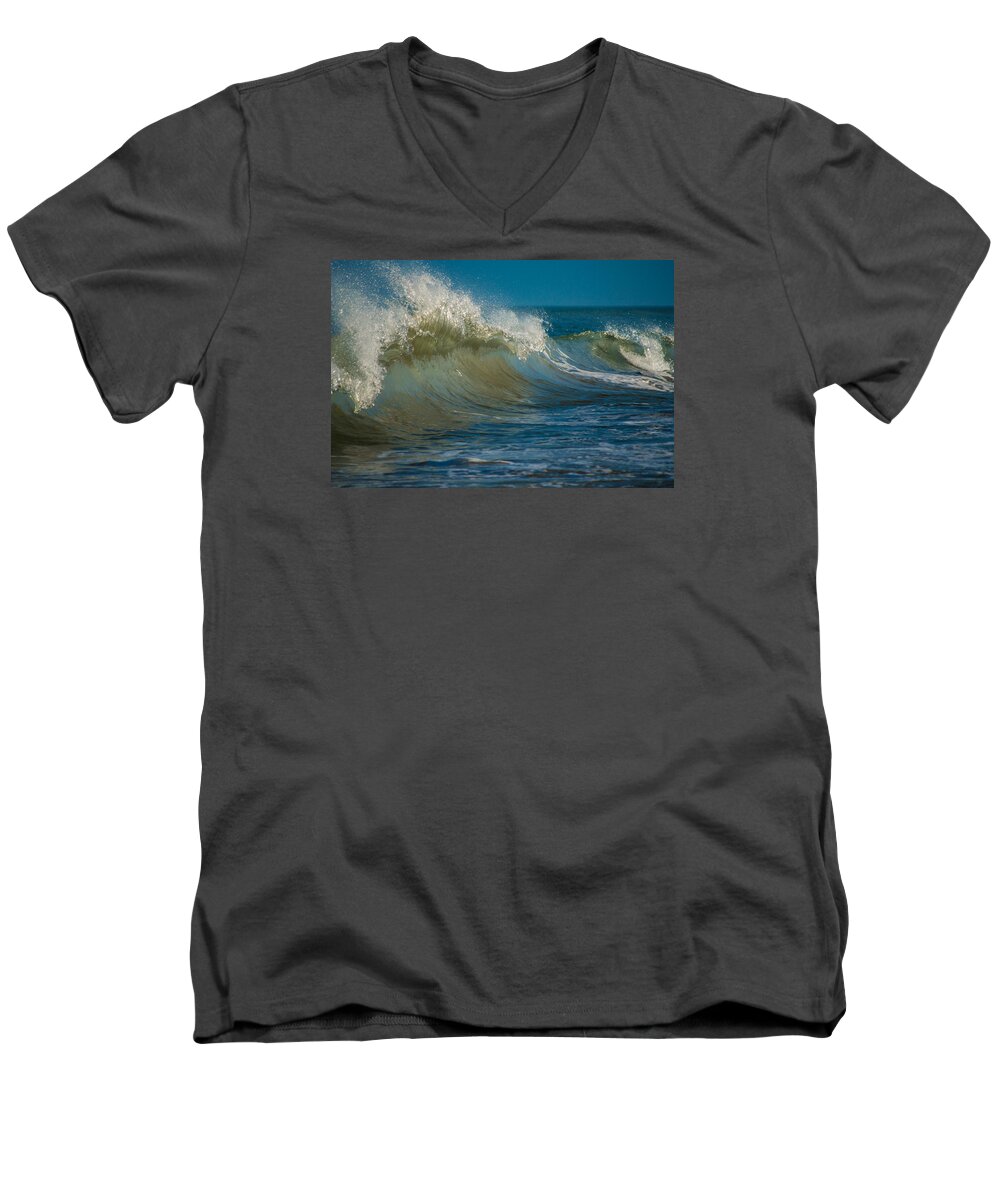 Wave Men's V-Neck T-Shirt featuring the photograph Wave by Stephen Holst