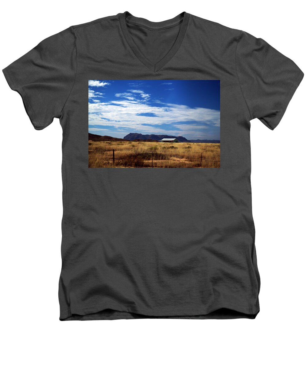 West Texas Horizon Men's V-Neck T-Shirt featuring the photograph West Texas #1 by David Chasey