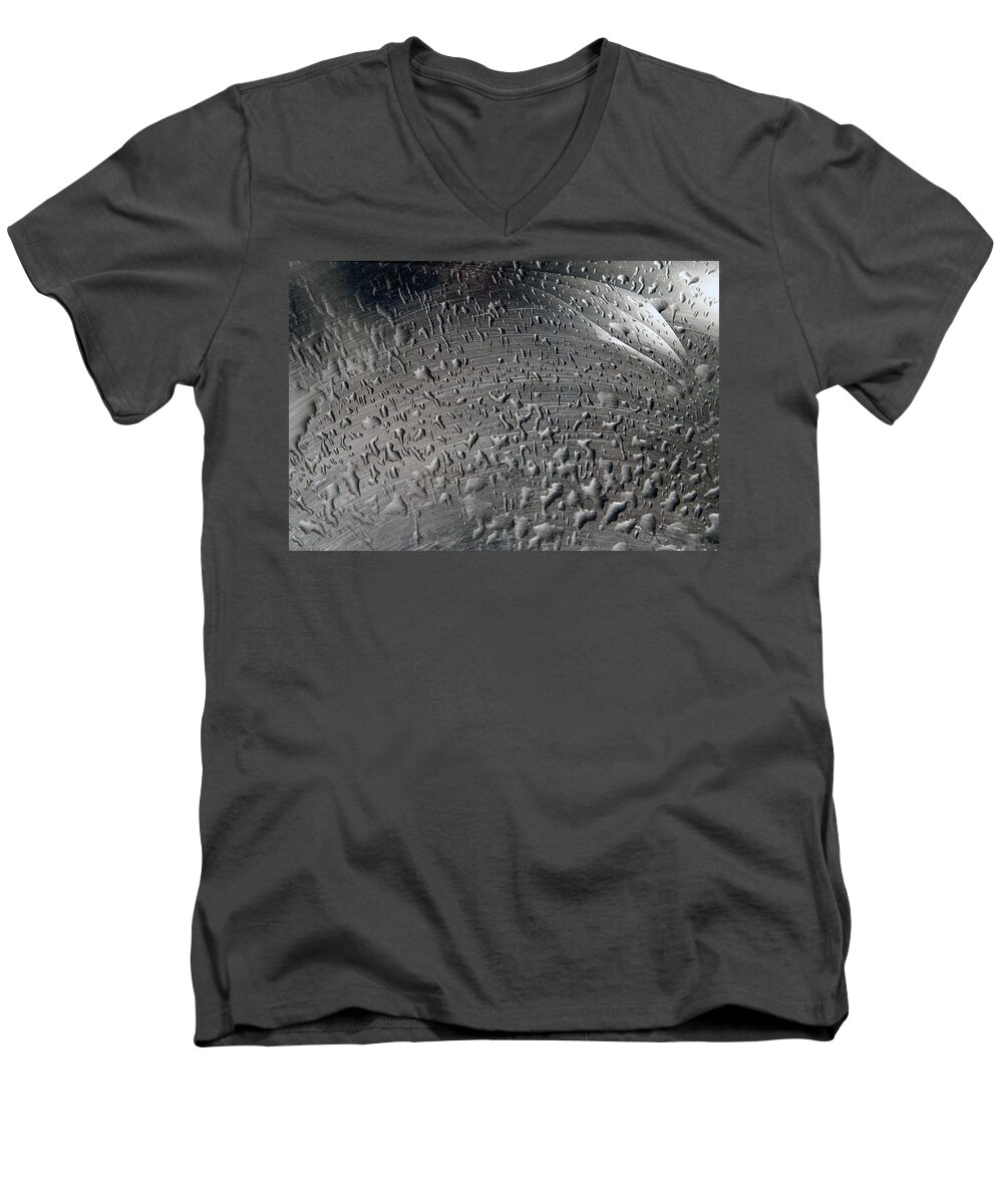 Sink Men's V-Neck T-Shirt featuring the photograph Wet Steel by Keith Armstrong