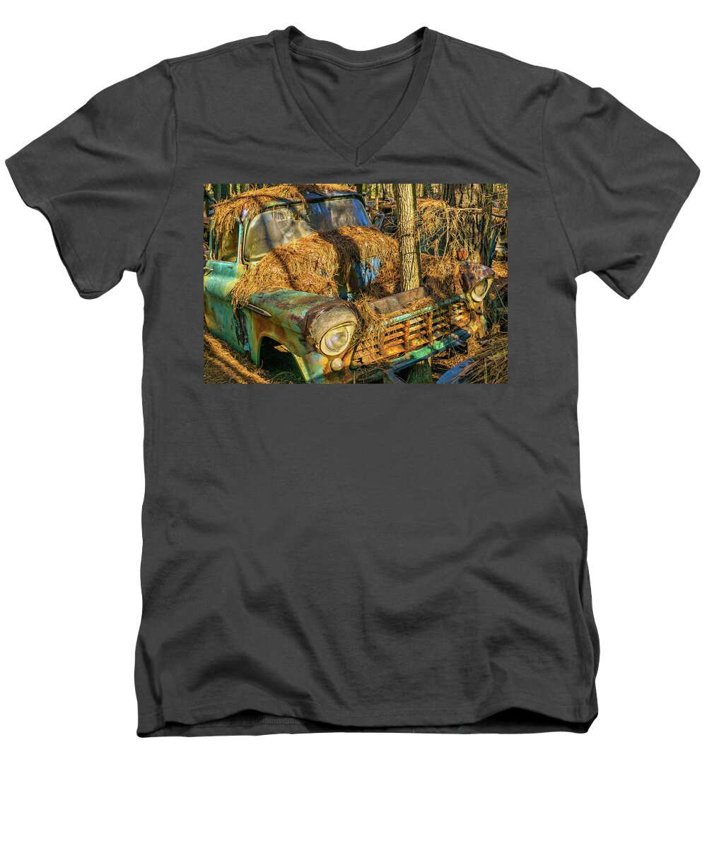 Tree Men's V-Neck T-Shirt featuring the photograph What A Shame by Dennis Dugan