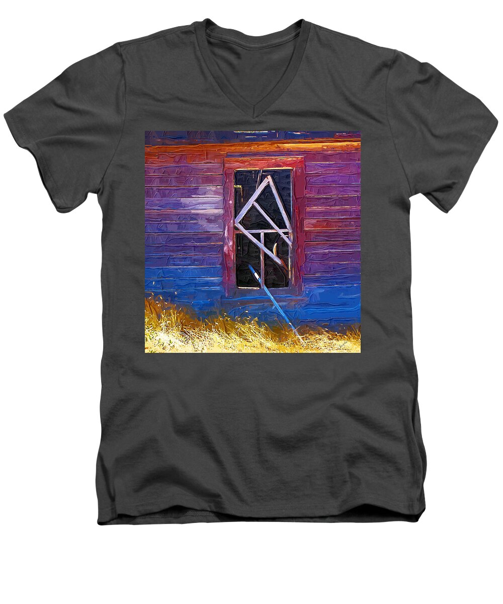 Window Men's V-Neck T-Shirt featuring the photograph Window-1 by Susan Kinney