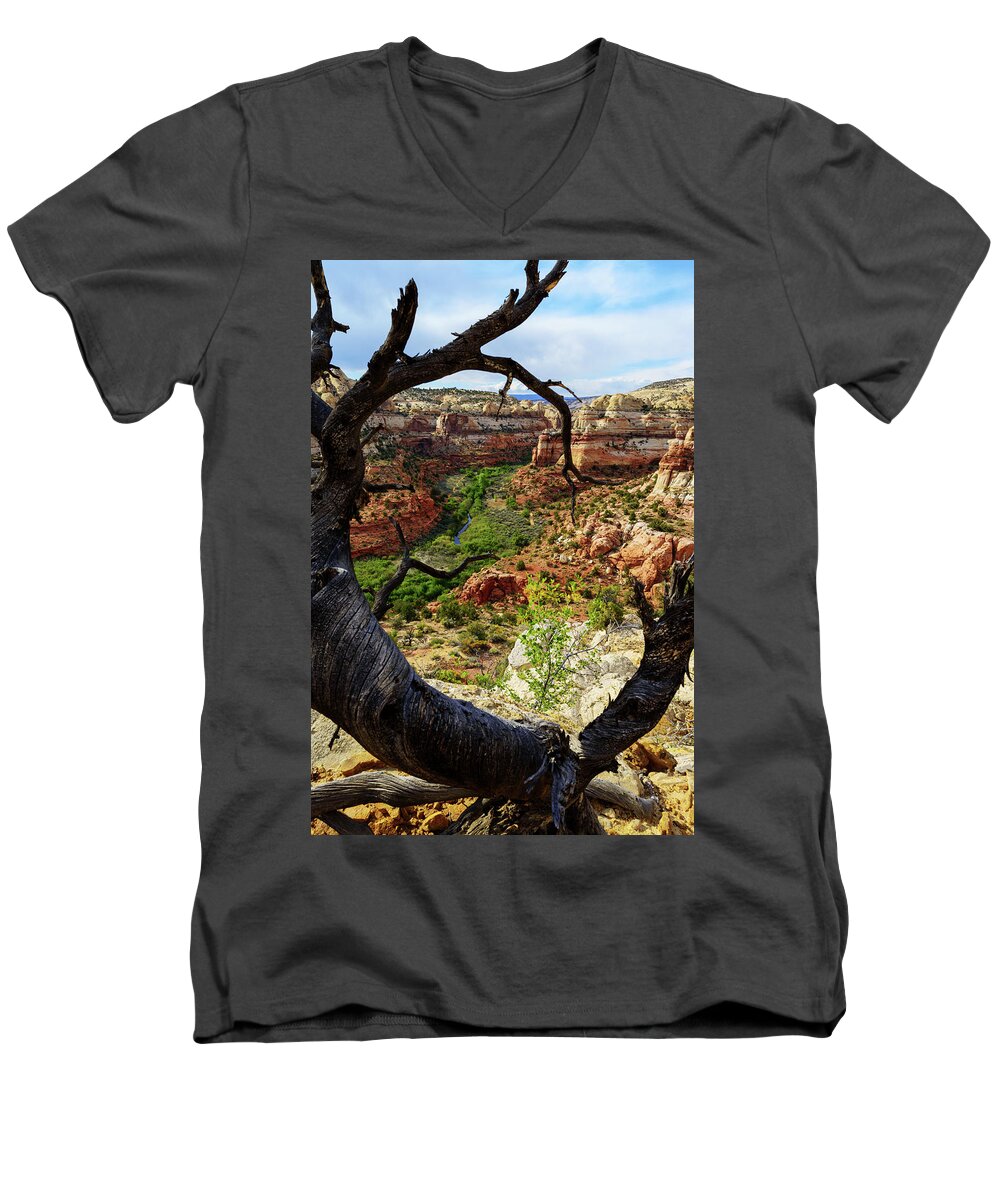 Chad Dutson Men's V-Neck T-Shirt featuring the photograph Window by Chad Dutson