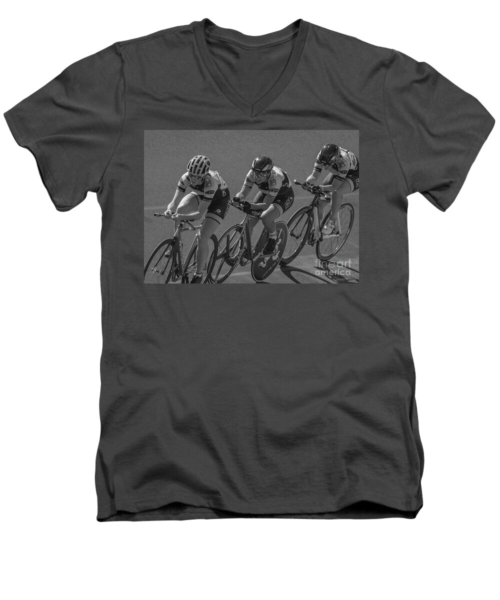 San Diego Men's V-Neck T-Shirt featuring the photograph Women's Team Competition by Dusty Wynne
