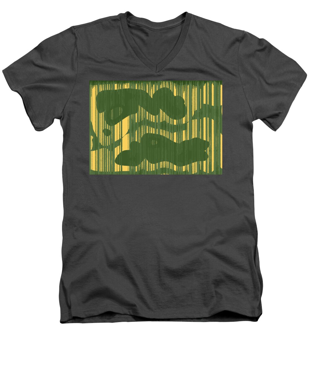 Art Men's V-Neck T-Shirt featuring the digital art Anstotelig by Jeff Iverson