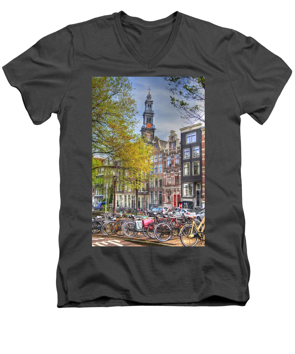 Belgium Men's V-Neck T-Shirt featuring the photograph Brussels Belgium by Bill Hamilton
