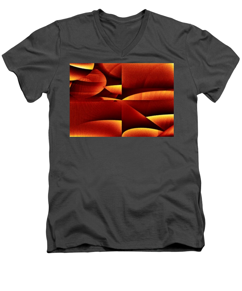 Art Men's V-Neck T-Shirt featuring the digital art Envasar by Jeff Iverson