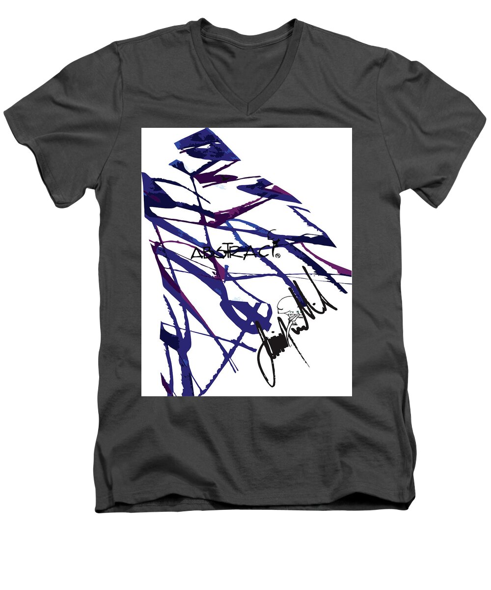  Men's V-Neck T-Shirt featuring the digital art Head by Jimmy Williams