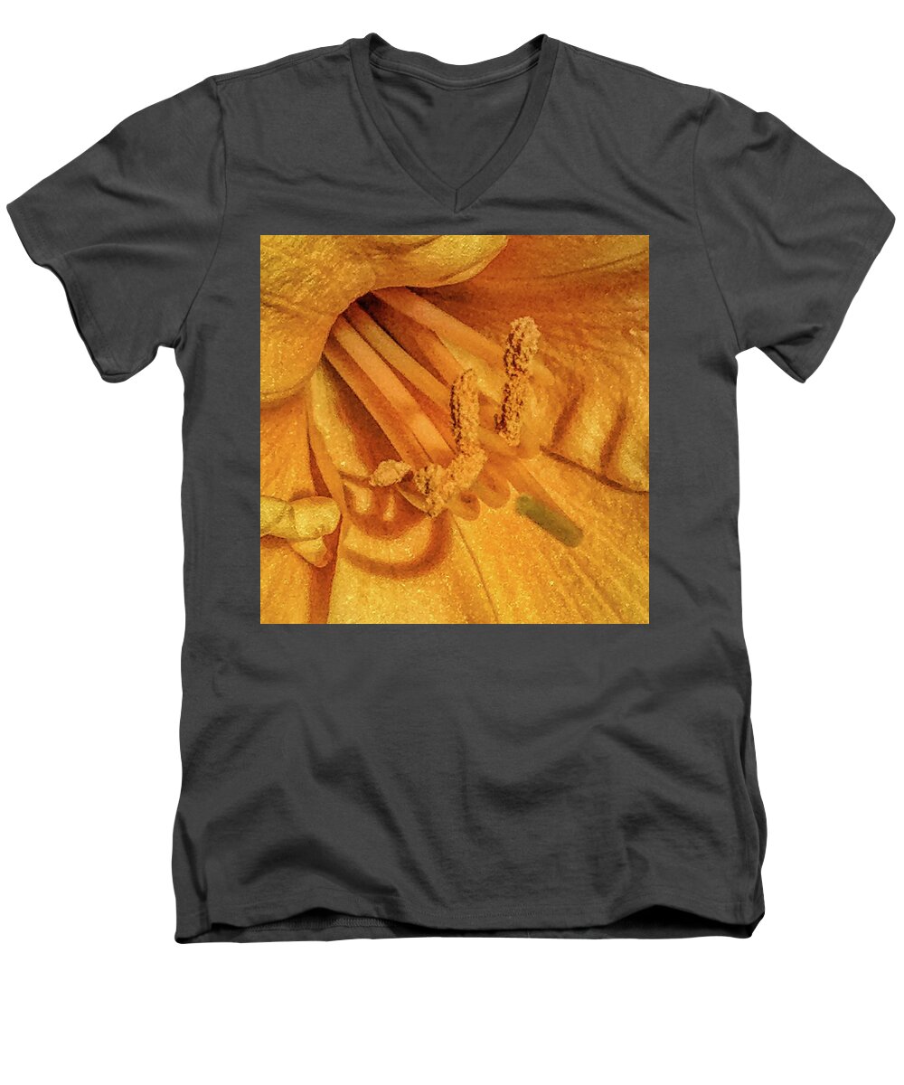 Art Men's V-Neck T-Shirt featuring the digital art Land Ho by Jeff Iverson
