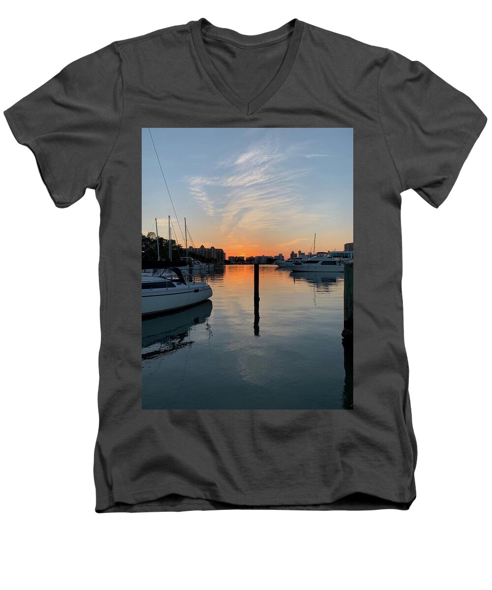 Water Men's V-Neck T-Shirt featuring the photograph Last... Catch of the Day #2 by Gary F Richards