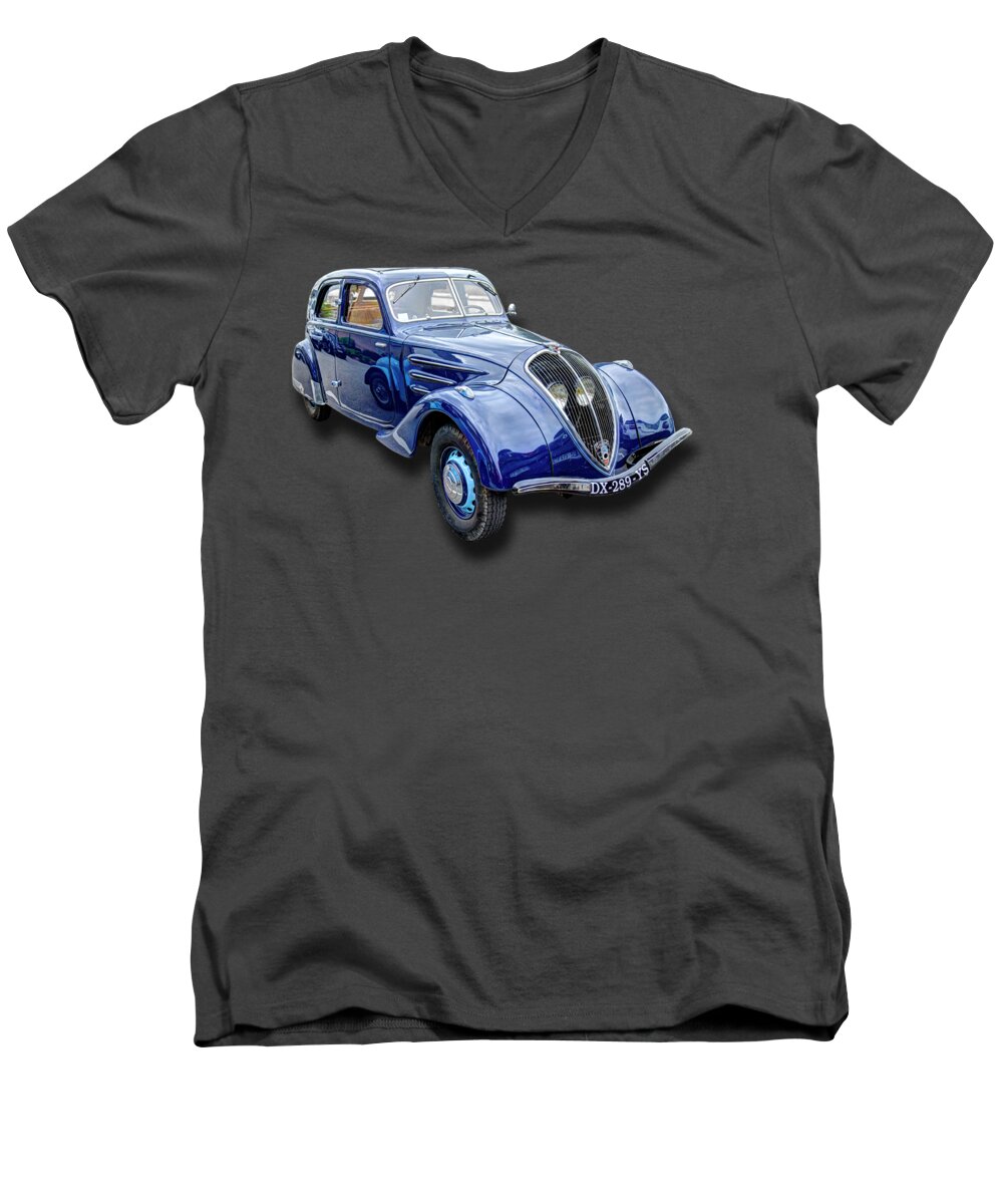 Peugeot 302 Men's V-Neck T-Shirt featuring the photograph Peugeot 302 by Weston Westmoreland