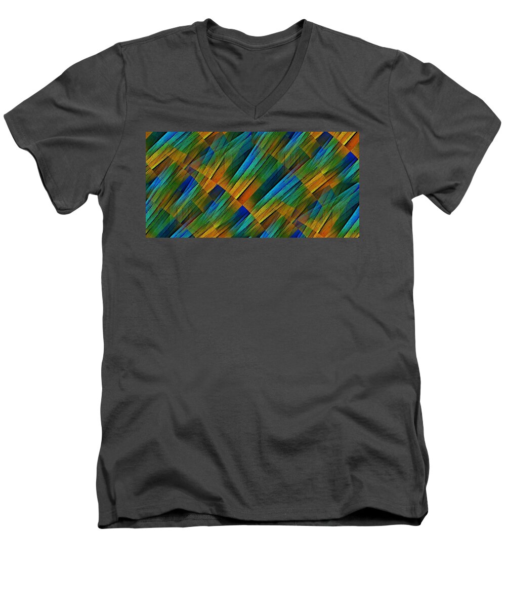 Mixed Men's V-Neck T-Shirt featuring the digital art Propagation by David Manlove