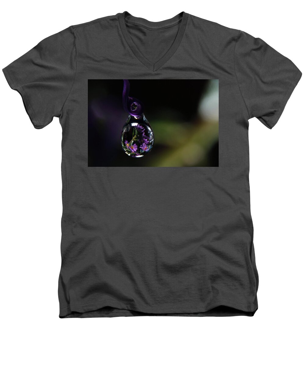 Purple Men's V-Neck T-Shirt featuring the photograph Purple Dreams by Michelle Wermuth