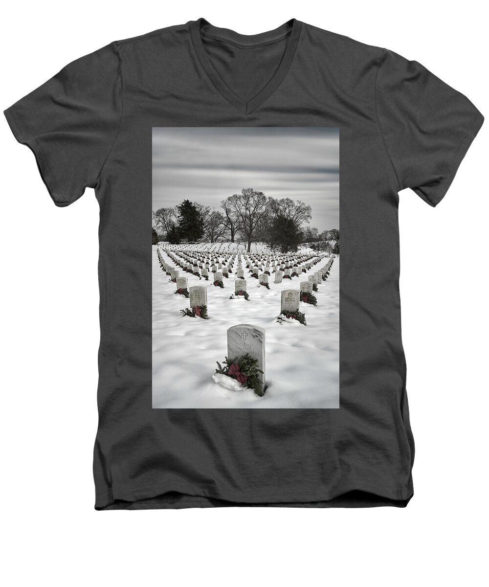 Washington Dc Men's V-Neck T-Shirt featuring the photograph Remember by Robert Fawcett