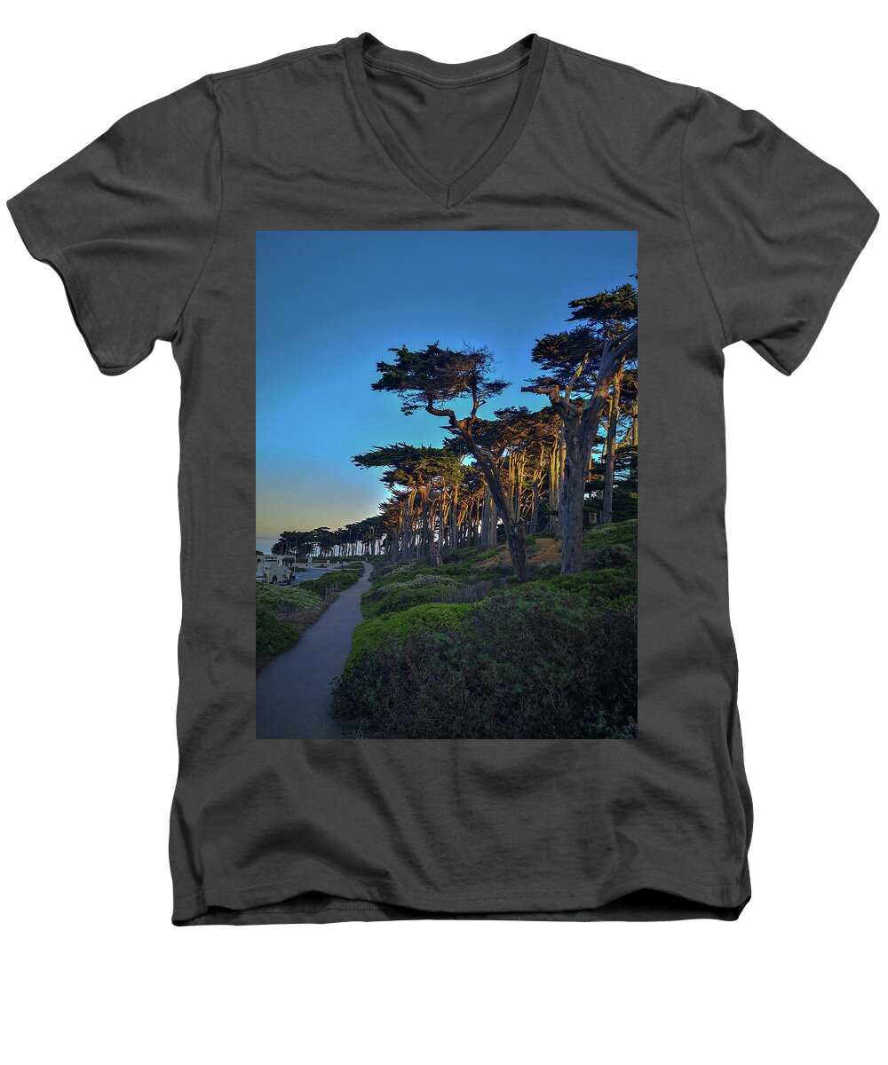 Sutro Men's V-Neck T-Shirt featuring the photograph Sutro by James Canning