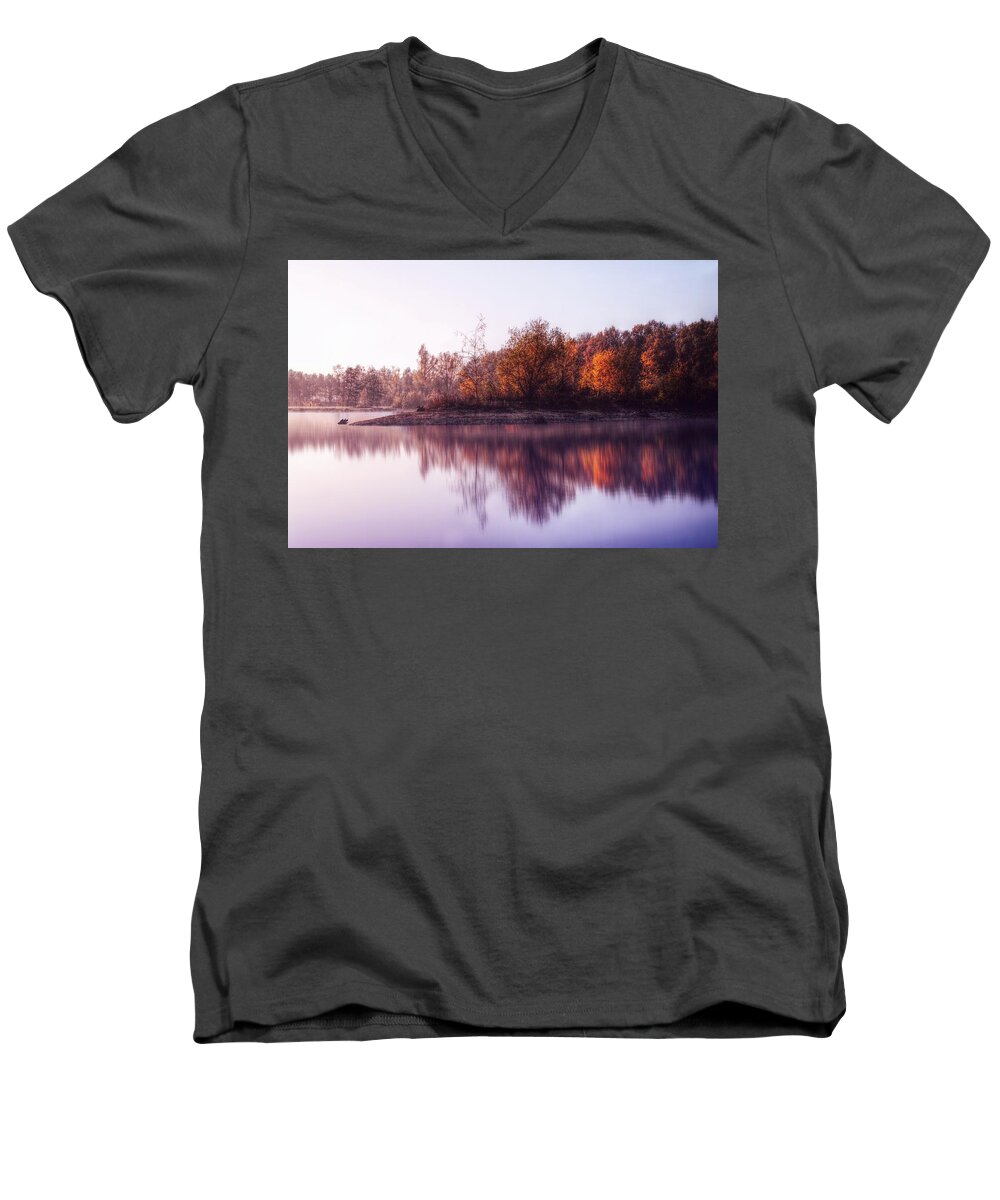 Nature Men's V-Neck T-Shirt featuring the photograph The Nature by Jaroslav Buna