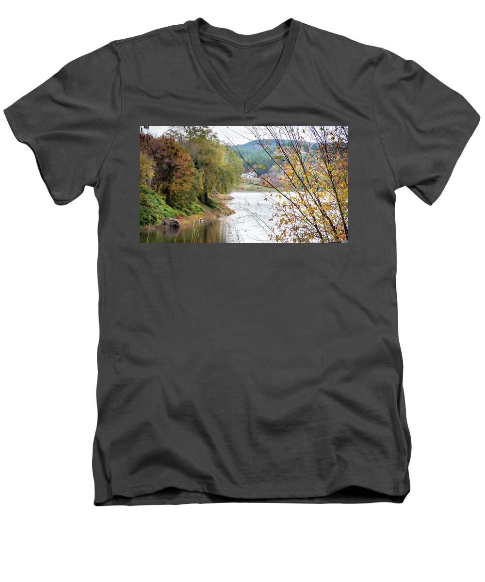 2019 Men's V-Neck T-Shirt featuring the photograph Winter's Coming by Rob Smith's