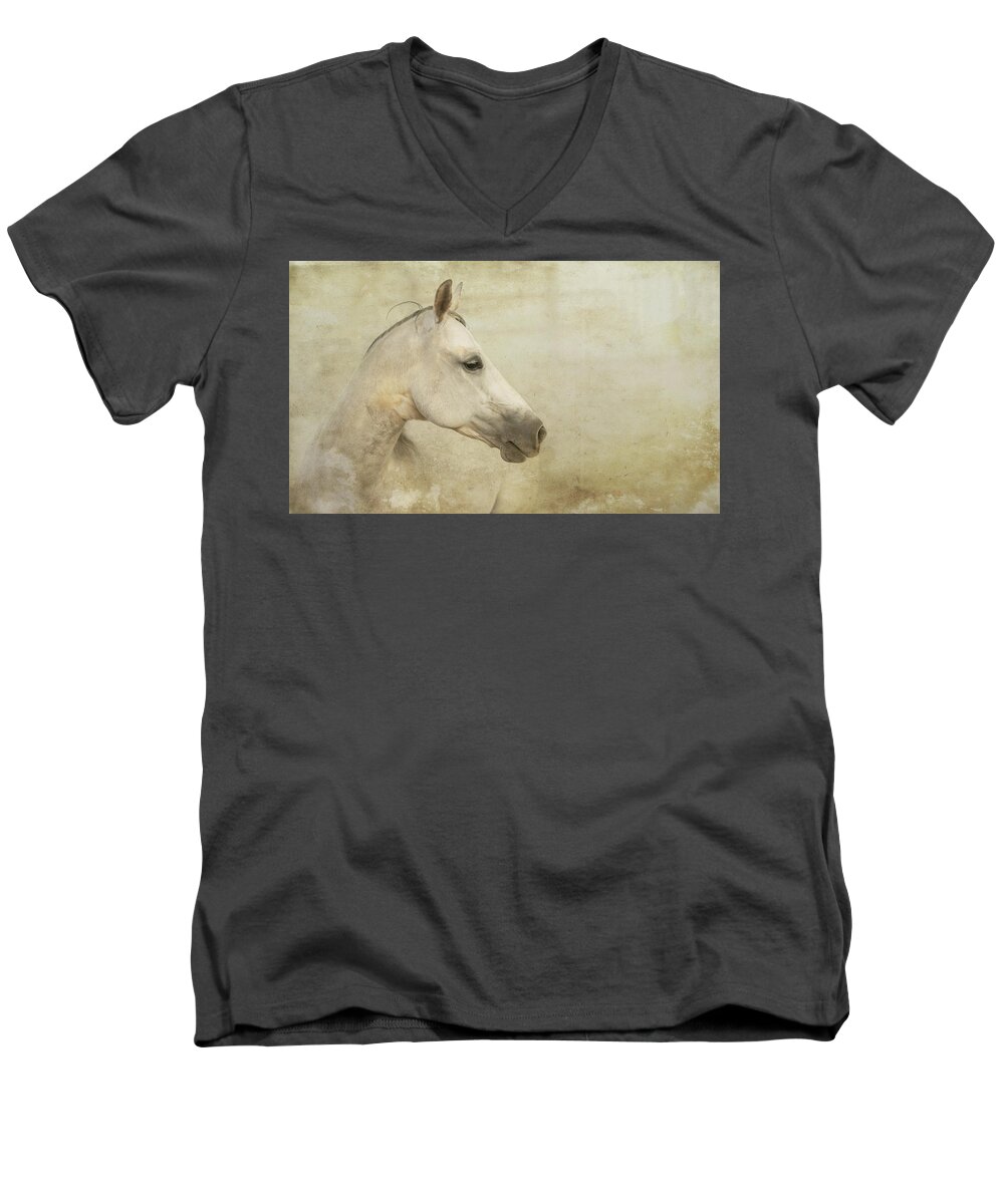 Horses Men's V-Neck T-Shirt featuring the photograph Untitled #19 by Ryan Courson