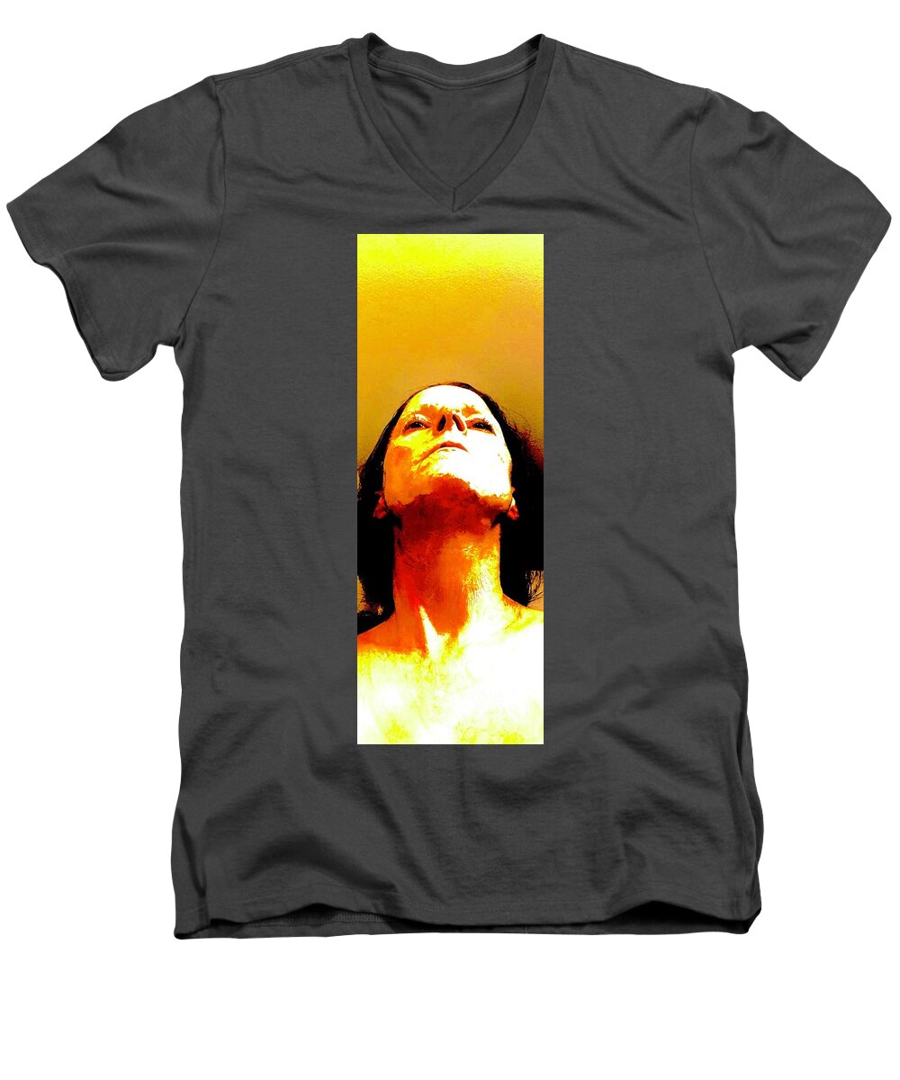  Men's V-Neck T-Shirt featuring the photograph Untitled #3 by Judy Henninger